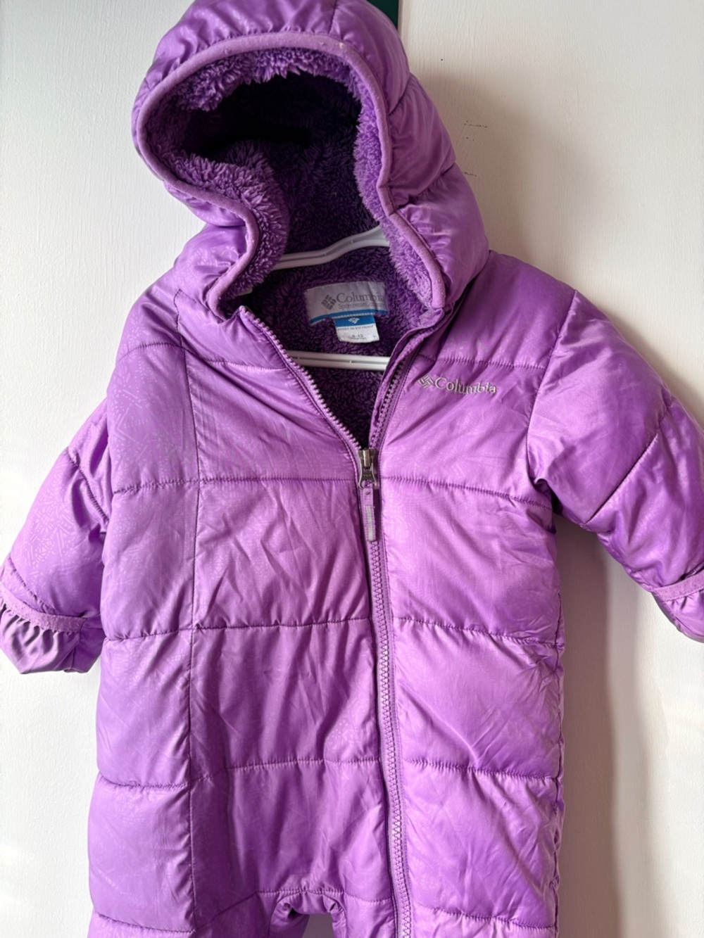 Columbia Purple Hooded Puffer Snowsuit